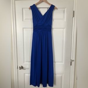 Women’s maxi dress in royal blue